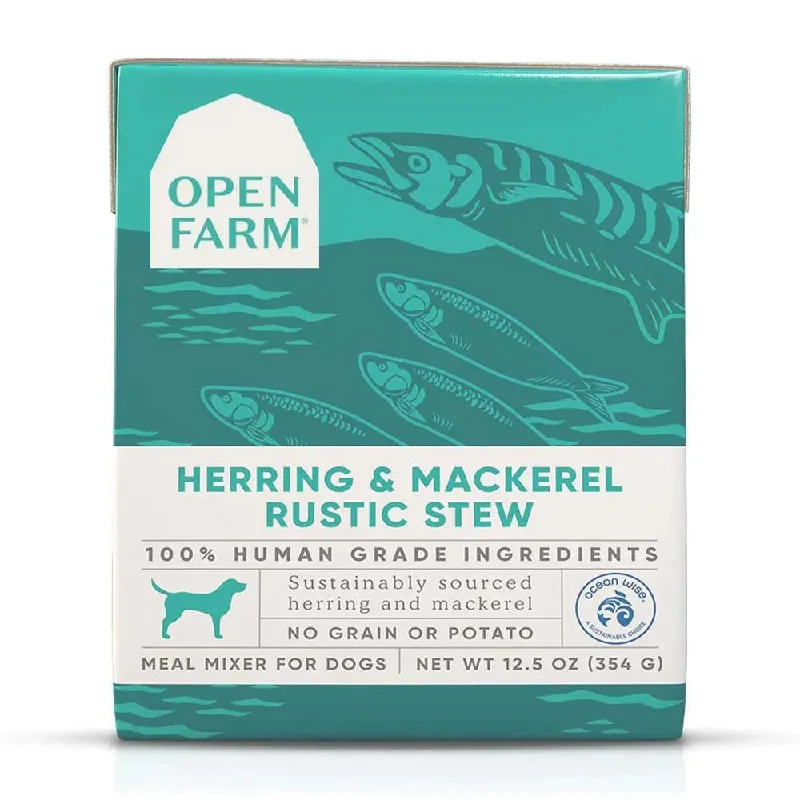 - Automatic temperature adjustment cat bedOpen Farm® Herring & Mackerel Rustic Stew Wet Dog Food 12.5oz case of 12