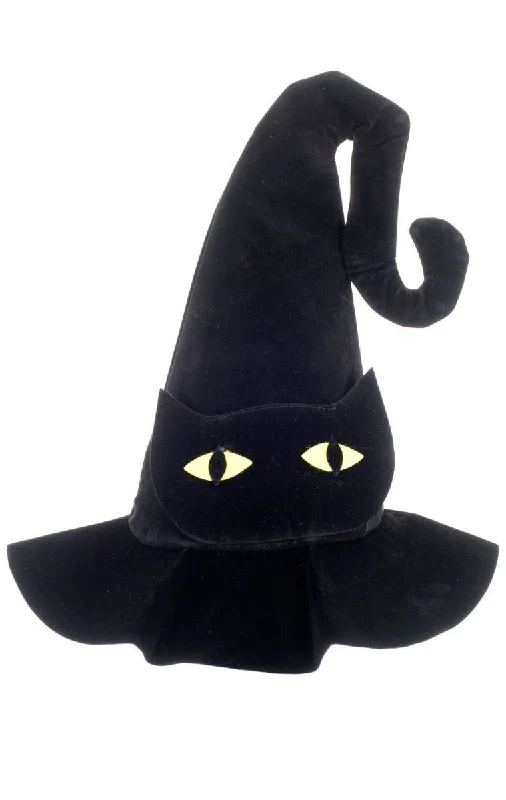 - Hamster silent running wheel to prevent chewingSpooky Black Velvet Cat Eye Witch Hat - Hamster silent running wheel to prevent chewingSpooky Black Velvet Cat Eye Witch Hat
