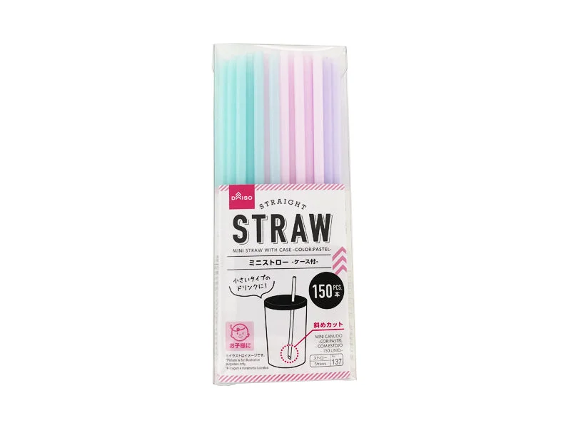 -Splash-proof food bowl AND Anti-choking slow food bowlMINI STRAW WITH CASE -COLOR PASTEL - 150PCS.- -Splash-proof food bowl AND Anti-choking slow food bowlMINI STRAW WITH CASE -COLOR PASTEL - 150PCS.-