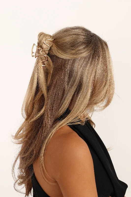 - Winter dog thick down jacketCecilia Hair Clip - Gold