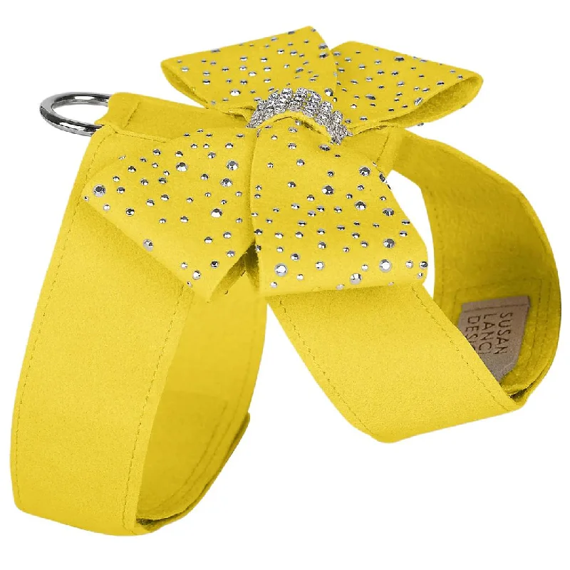 Pet night clothes with LED lightsSilver Stardust Nouveau Bow Tinkie Dog Harness Sunshine