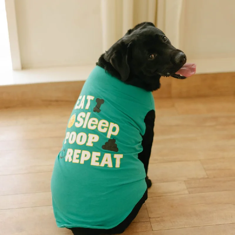 - ​​Pet toys under    yuanEat Sleep Poop Repeat Dog T-shirt