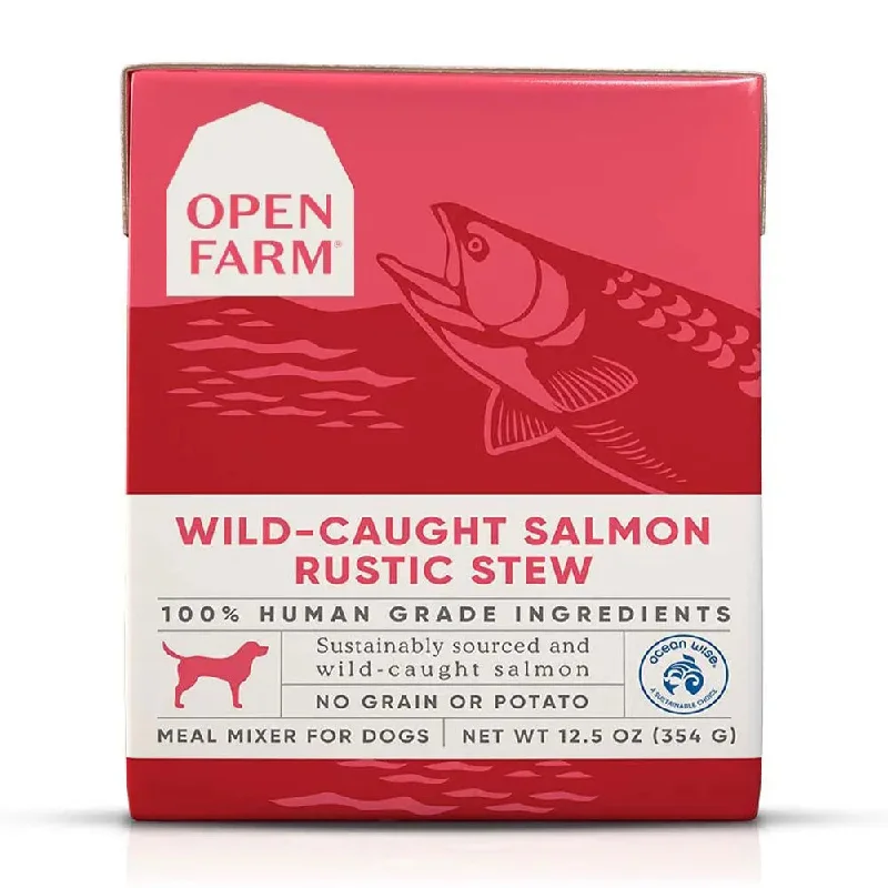 - Pet stroller can be taken on the planeOpen Farm® Wild-Caught Salmon Rustic Stew Wet Dog Food 12.5oz case of 12