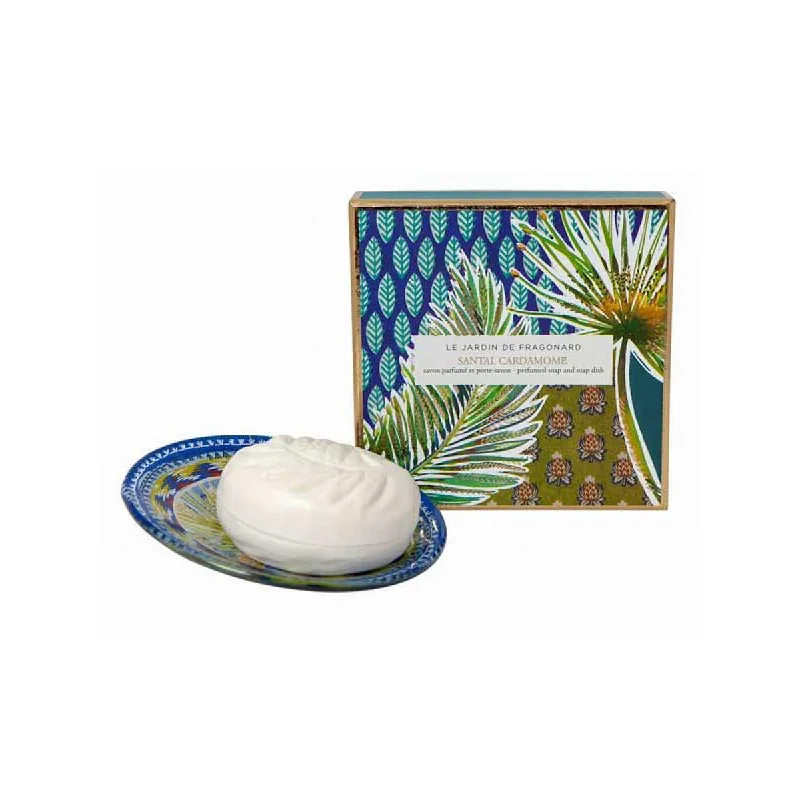 ---Fragonard Santal Cardamome Soap and Dish