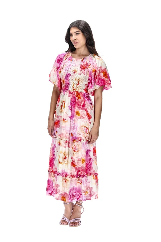 Courtney Maxi Dress Pink Floral