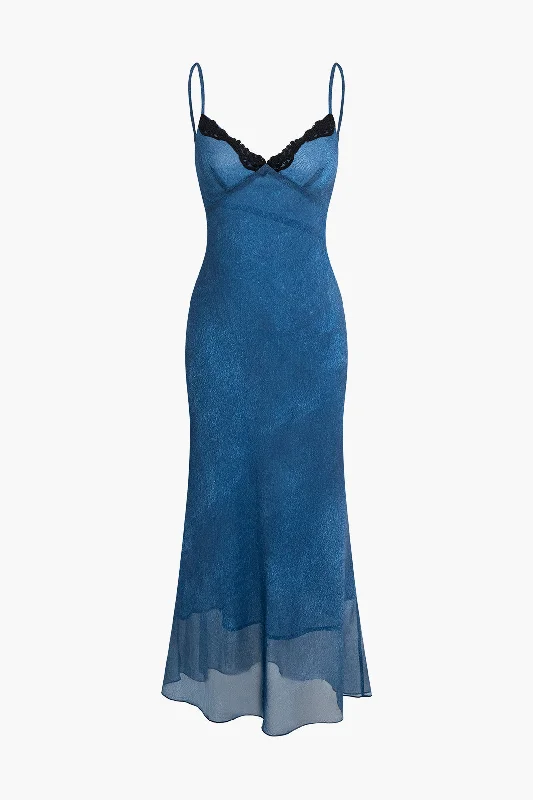 V-neck Slip Midi Dress