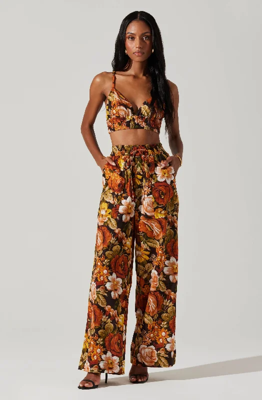 Femi Floral Wide Leg Pants