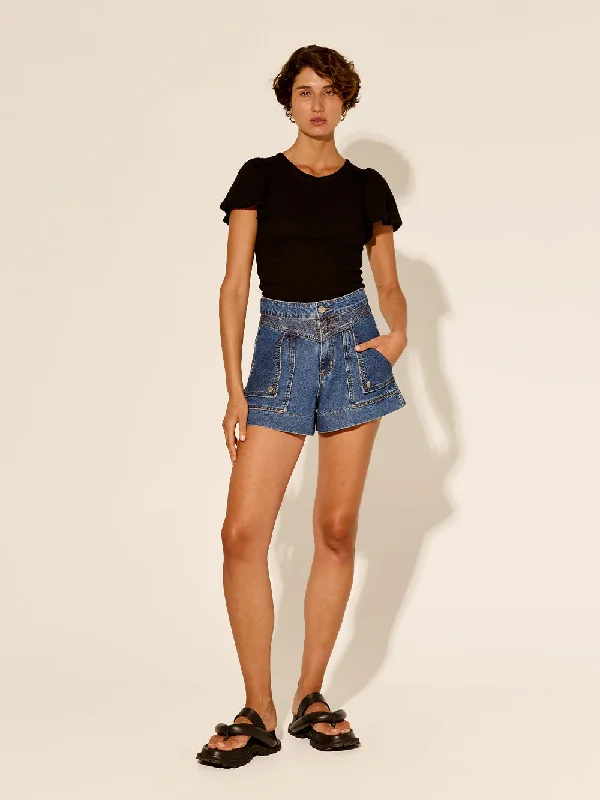 Kivari -Celene Denim Short in Blue