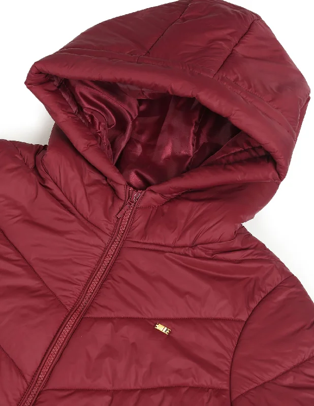 Longline Hooded Puffer Jacket