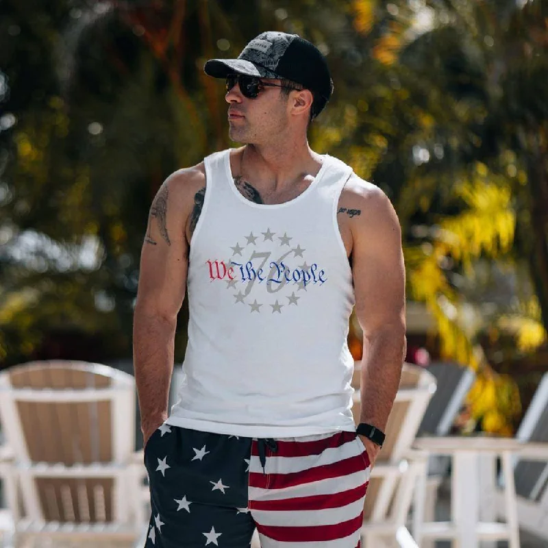 Men's 76 We The People Tank - White