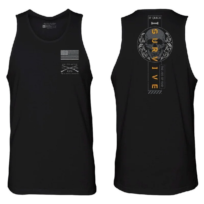 Men's I Survive Tank - Black