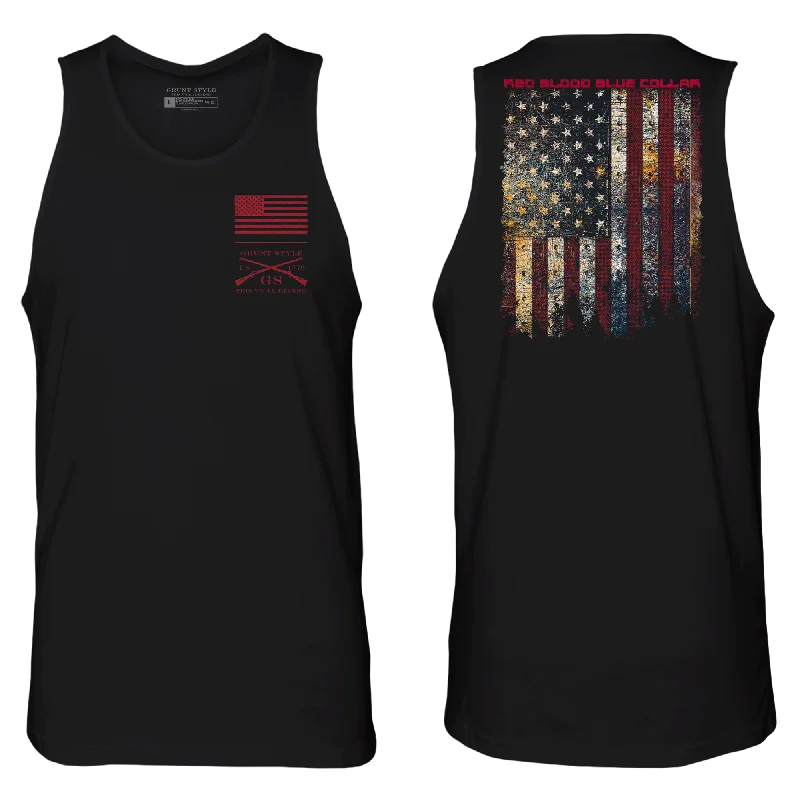 Red Blood Blue Collar® Tank - Black