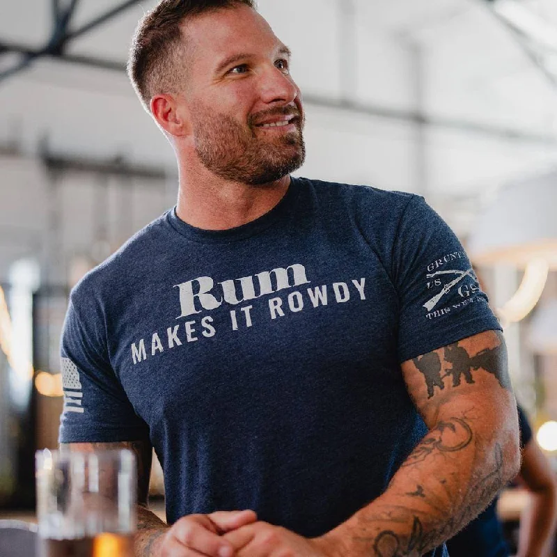 Rum Makes It Rowdy T-Shirt - Midnight Navy