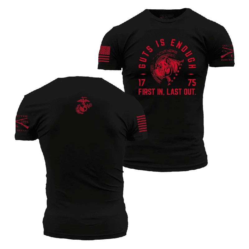 USMC - First In T-Shirt - Black